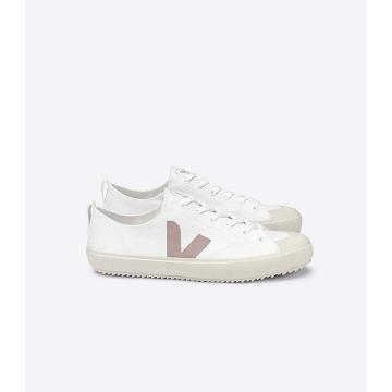 Veja NOVA CANVAS Women's Shoes White/Brown | NZ 475YXF